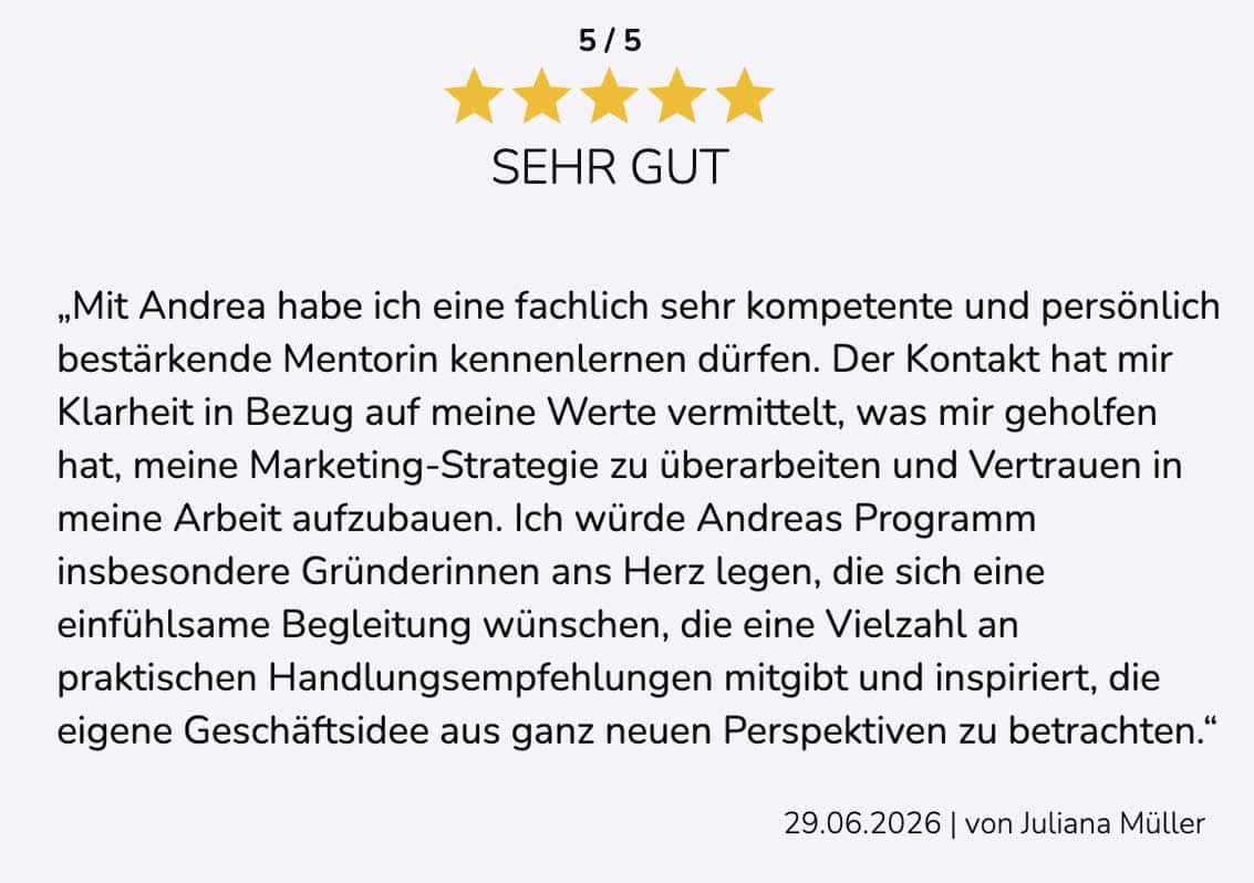 Kundenstimmen Juliana Müller